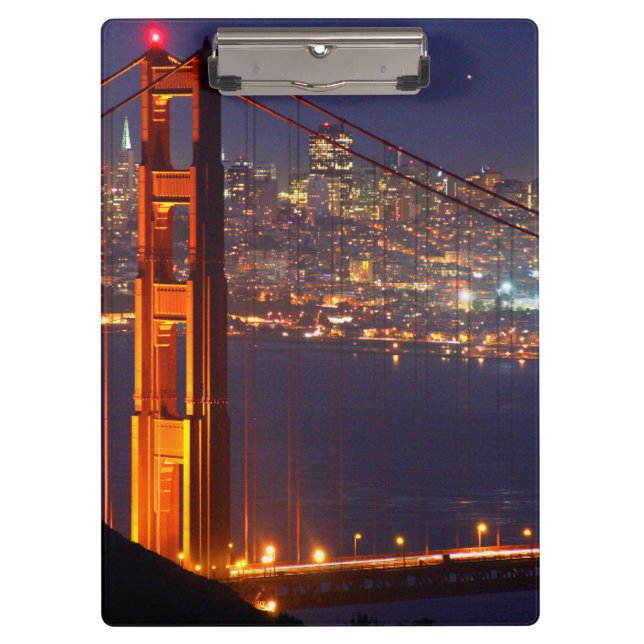Pranchetas EUA, Califórnia. Golden Gate Bridge à Noite (Frente)