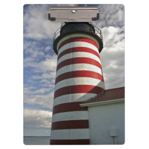 Pranchetas EUA, Maine, Lubec. Farol West Quoddy Head