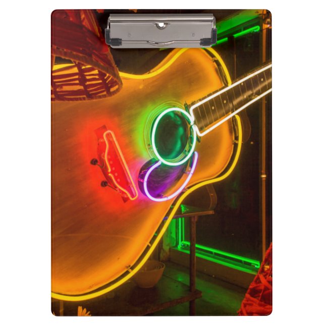Pranchetas EUA, Texas, Austin. Guitarra Neon em Blackmail (Frente)