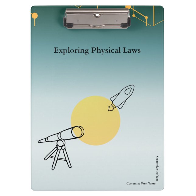 Pranchetas Exploring Physical Laws Clipboard (Frente)