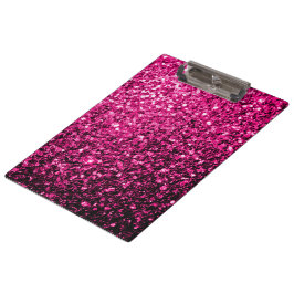Pranchetas Faaux gliters rosa quente