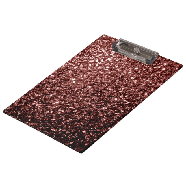 Pranchetas Faaux Glitter Brown Red Faux (Inclinado)