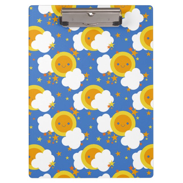 Pranchetas Falln Kawaii Moon, Estrelas, Sol (Frente)