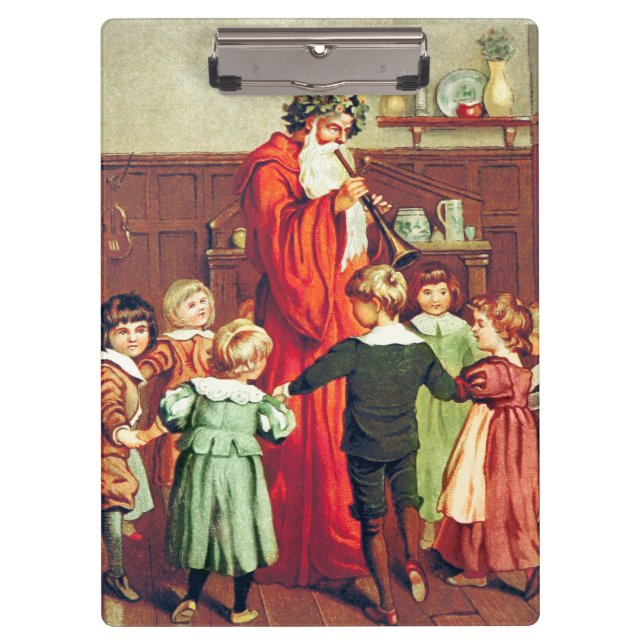 Pranchetas Father Christmas Blowing The Horn (Frente)