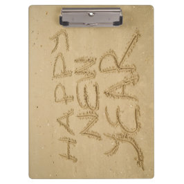 Pranchetas Feliz ano novo na areia