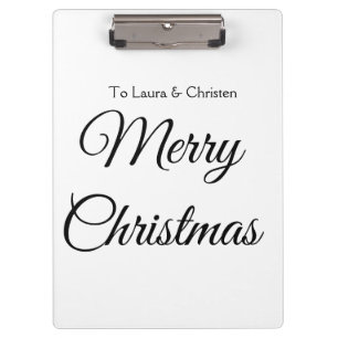 Pranchetas Feliz Natal adicionar nome texto presente personal