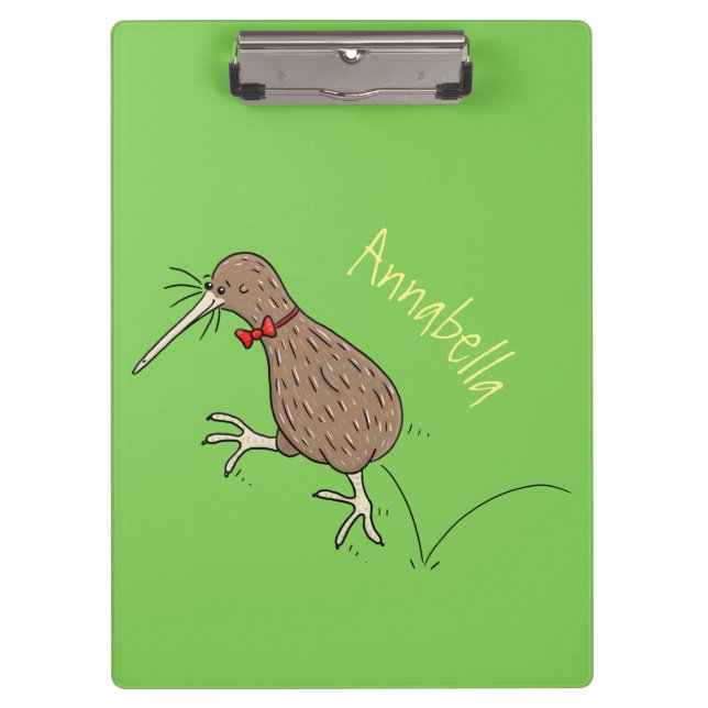 Pranchetas Feliz salto em kiwi com design de desenho de arco (Frente)