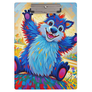 Pranchetas Feliz urso engraçado, Abstrato bonitinho, arte ani