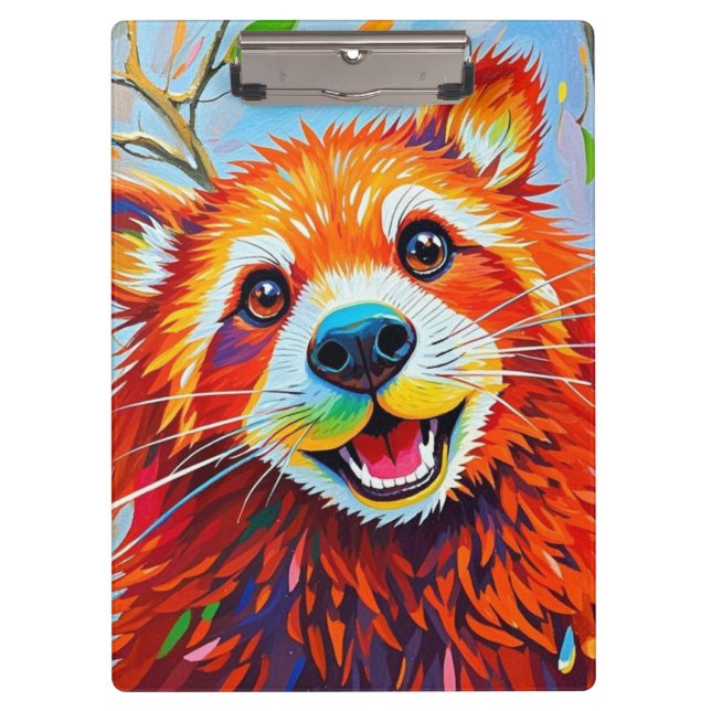 Pranchetas Feliz Urso Expresso Arte abstrato (Frente)