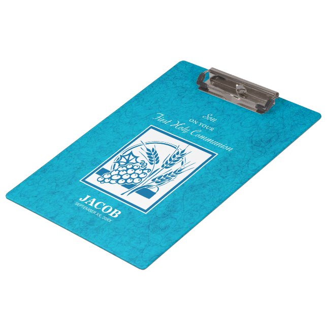 Pranchetas Filho, Primeira Comunhão, Trigo, Uva Azul (Inclinado)