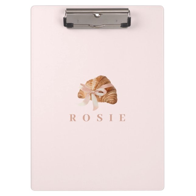 Pranchetas Fita Rosa Coquette Personalizada (Frente)