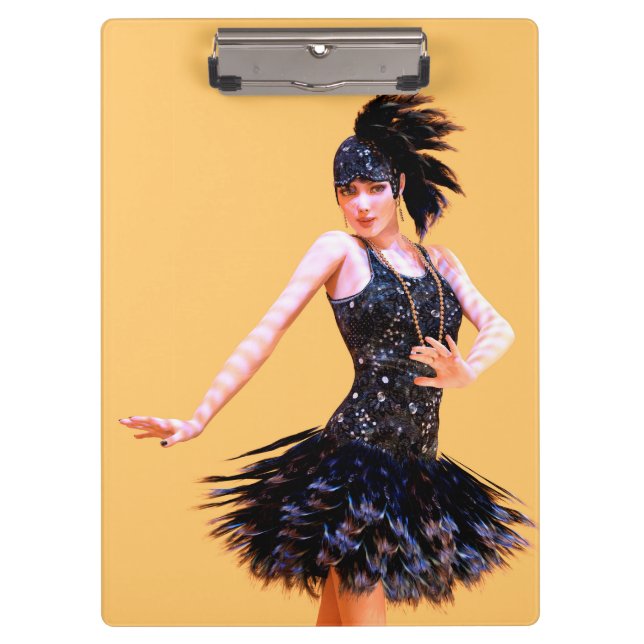 Pranchetas Flapper Dancing Vintage (Frente)