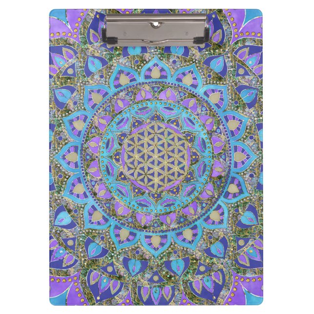 Pranchetas Flor Da Vida - Mandala Estilo Índia 2 (Frente)