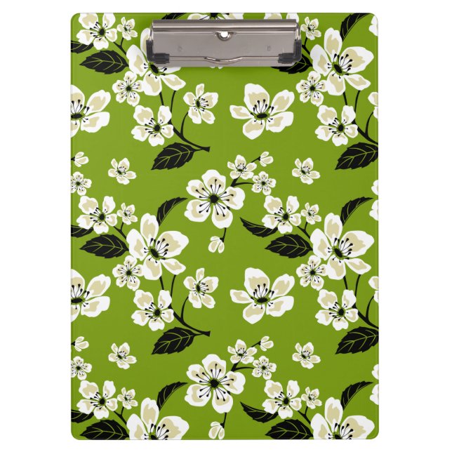 PRANCHETAS FLOR DE CEREJEIRA - SAKURA (VERDE MATCHA) (Frente)