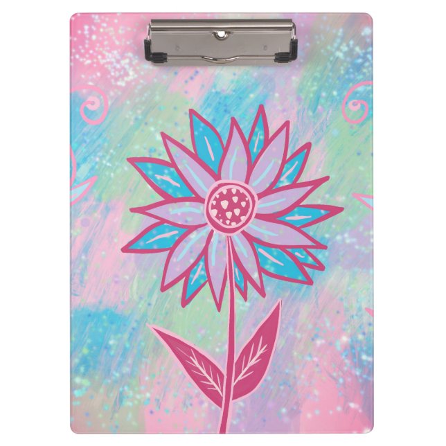 Pranchetas Flor de Pastel, desenhado à mão, (Frente)