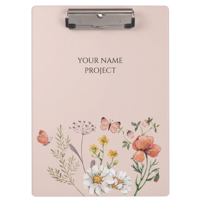 Pranchetas Flor Floral de Pêssego Blush (Frente)