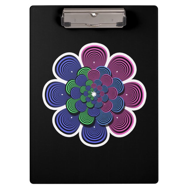 Pranchetas Flor Fractal (Frente)