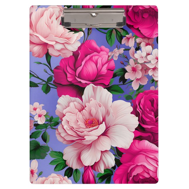 Pranchetas Flor Rosa Rosa Rosa Grande (Frente)
