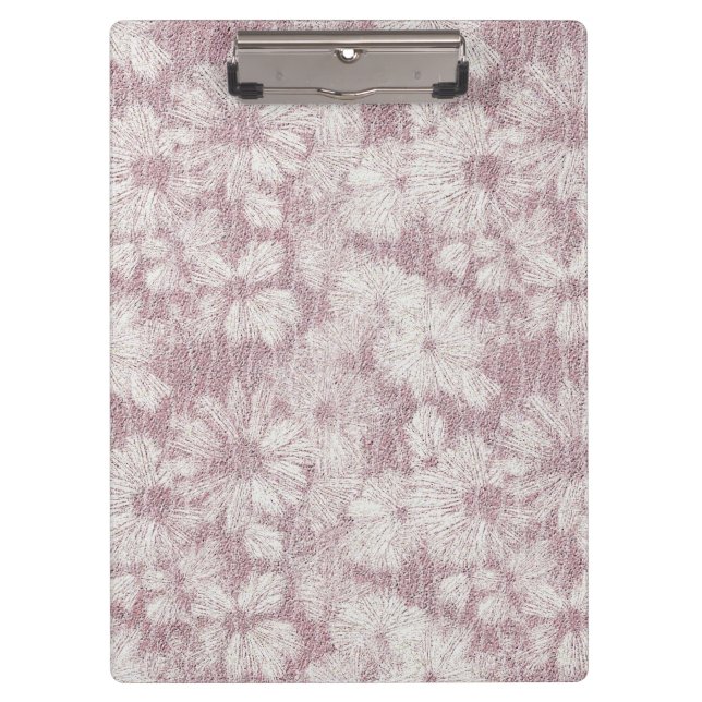 Pranchetas Floral Daisy Velvety Rosa Poeirento (Frente)
