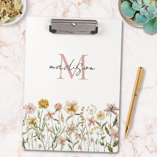 Pranchetas Floral de Prado de Flores Silvestres em Aquarela M