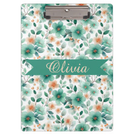 Pranchetas Floral Personalizado Verde Primavera Vintage
