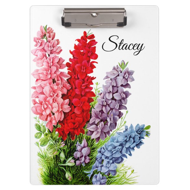 Pranchetas Flores 6 Área de Transferência Personalizada (Frente)
