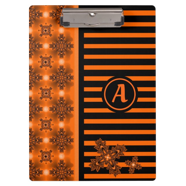 Pranchetas Flores de Artdeco em Estilo Retroativo com monogra (Frente)