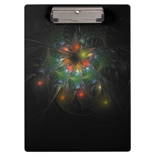 Pranchetas Flores de fantasia fractal suaves e tenra (Frente)