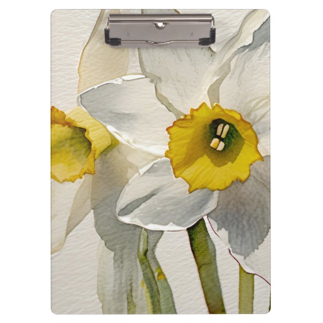 Pranchetas Flores de Íris em Aquarela Moderna (Frente)