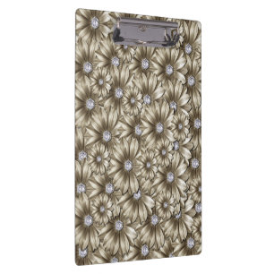Pranchetas Flores Diamantes - Luxo