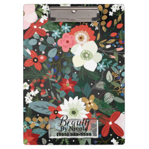 Pranchetas Flores Modernas Vintage Dark Chic Florais Funky Ne