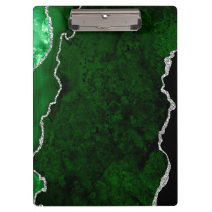 Pranchetas Floresta Glamourosa Verde Mármore Chic Brilho Prat