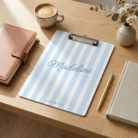 Fofo Personalizado Moderno Costeiro Listrado Azul