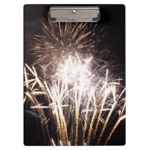 Pranchetas Fogos de artifício brancos e Dourados I Celebração