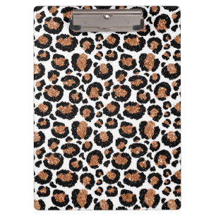 Pranchetas Folha branca e dourada Chita - Padrão-Leopardo