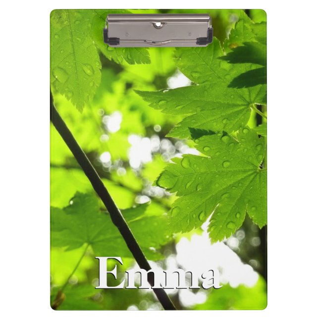 Pranchetas Folhas de Maple com Gotas de Rainha (Frente)