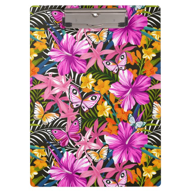 Pranchetas Folhas e flores tropicais (Frente)