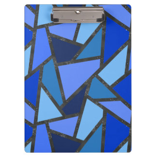 Pranchetas Formas de vidro corado a azul
