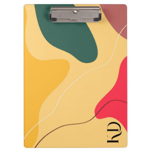 Pranchetas Formas orgânicas coloridas fundo abstrato