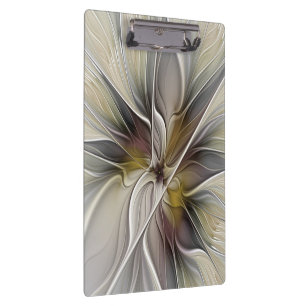 Pranchetas Fractal floral, flor da fantasia com cores de