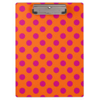 Fuchsia bolinhas em laranja