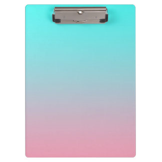Pranchetas Fundo degradê simples de azul-verde para rosa