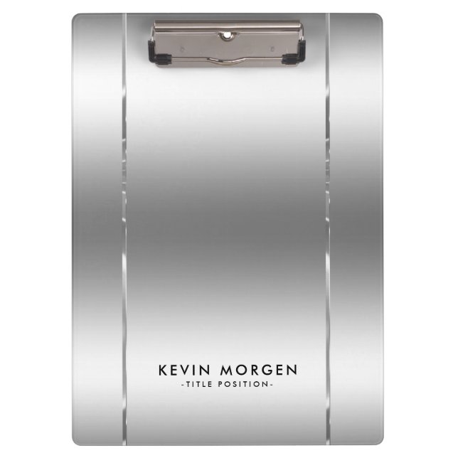 Pranchetas Fundo metálico brilhante de Cinzas de prata (Frente)