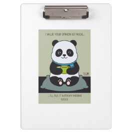 Pranchetas Funny Custom Sarcastic Panda Opinion Coworker Gift