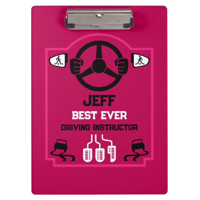 Pranchetas Funny Driving Instructor Gift (Frente)