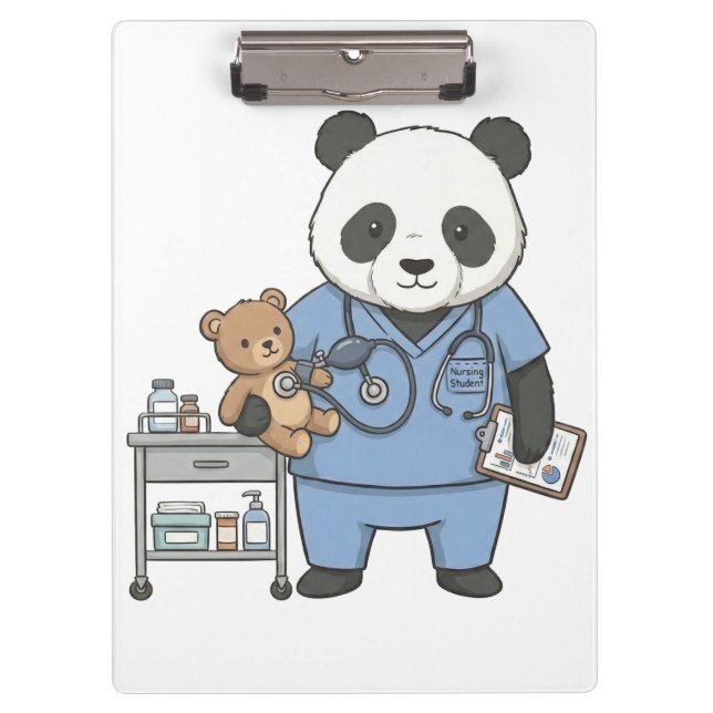 Pranchetas Future RN Panda: Adorable Medical Student  (Frente)