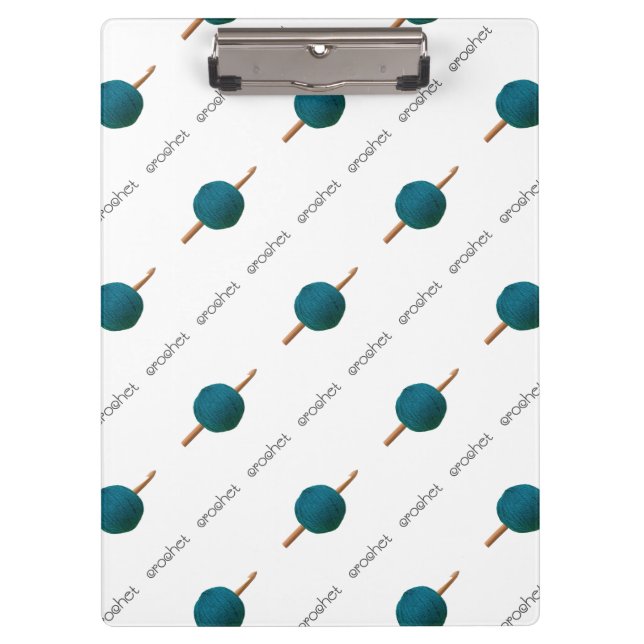 Pranchetas Gancho de Crochet e Fios {Qualquer Cor} (Frente)