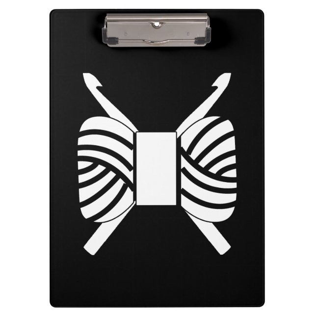 Pranchetas Ganchos de Crochet e Artesanatos de Fios {Escuro} (Frente)