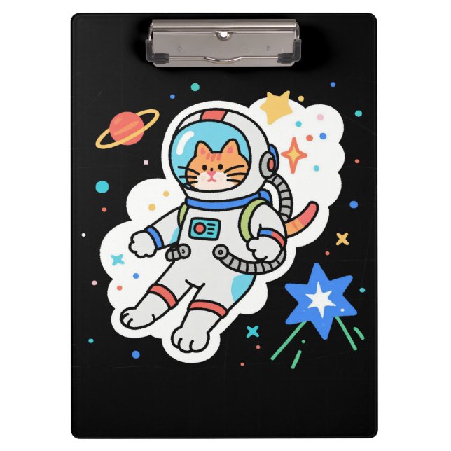 Pranchetas Gatinho cósmico: patas em órbita (Frente)