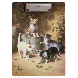 Pranchetas Gatinhos que jogam com besouros, Carl Reichert